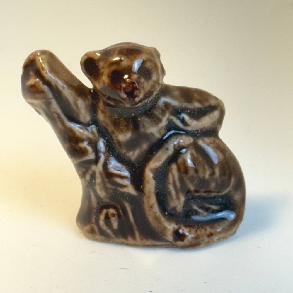 Wade Whimsies Langur Series 5 Figurine Brown Glaze England